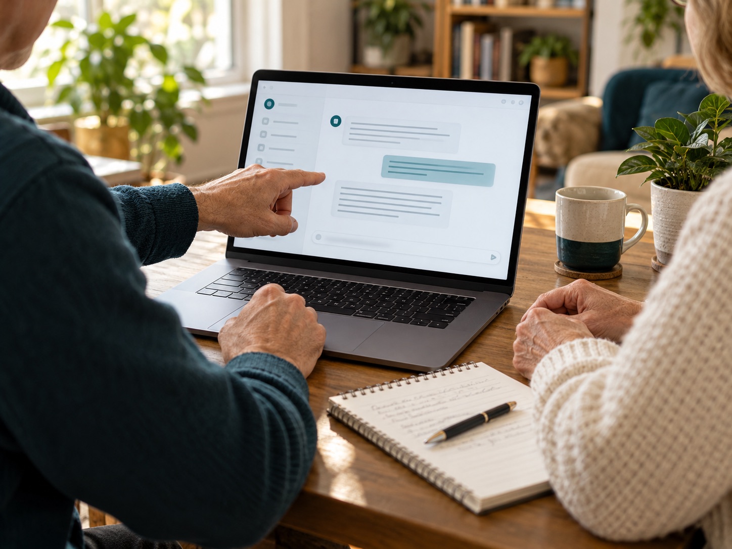 Practical AI help during a laptop consultation